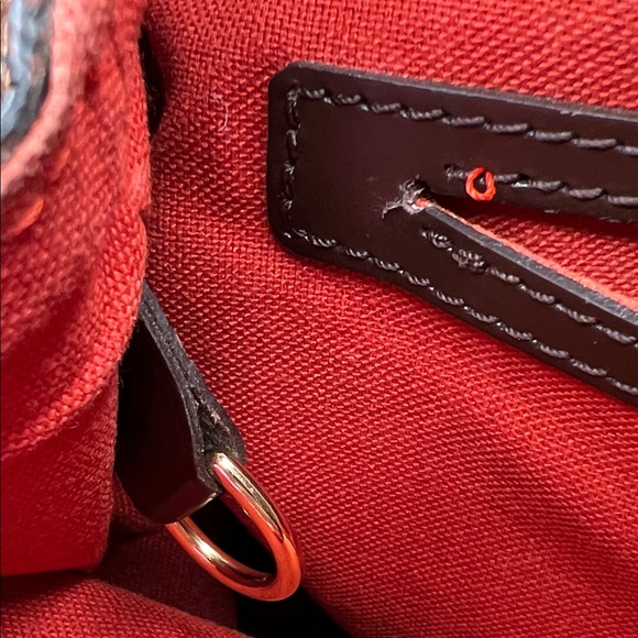 LOUIS VUITTON Damier Ebene Soho Backpack Pre-Loved Excellent Condition - Picture 14 of 17